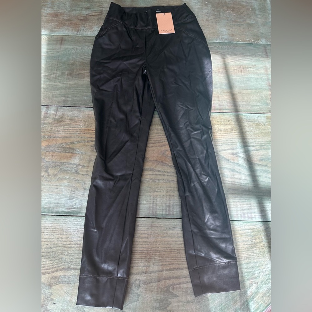The Harrington Legging - Vegan Stretch Leather.
